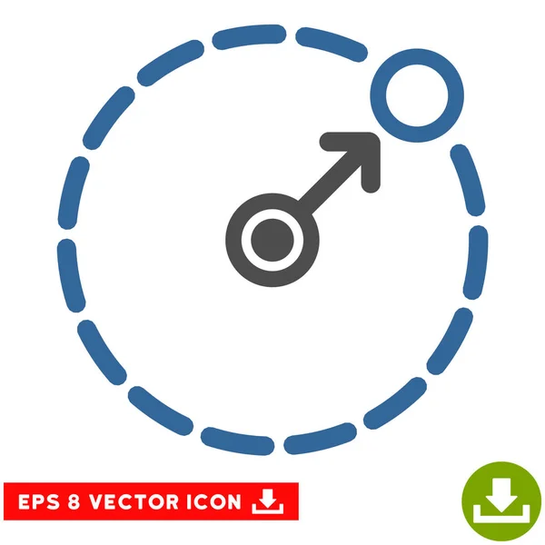Zone ronde frontière vecteur Eps Icône — Image vectorielle