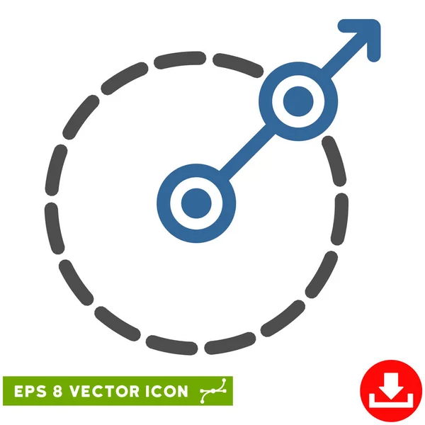 Round Area Exit Vector Eps Icon — Stock Vector