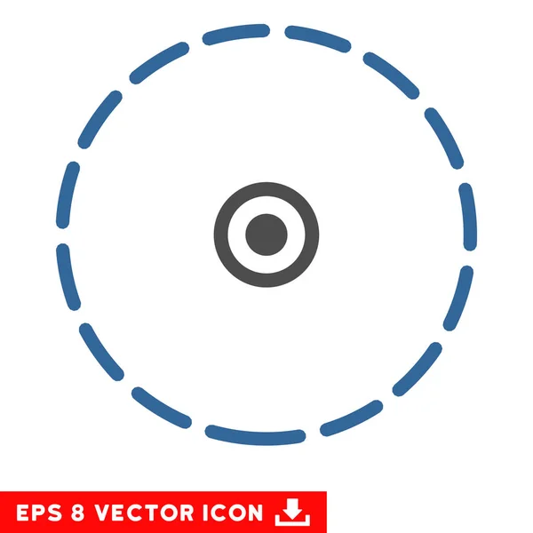 Round Area Vector Eps Icon — Stock Vector