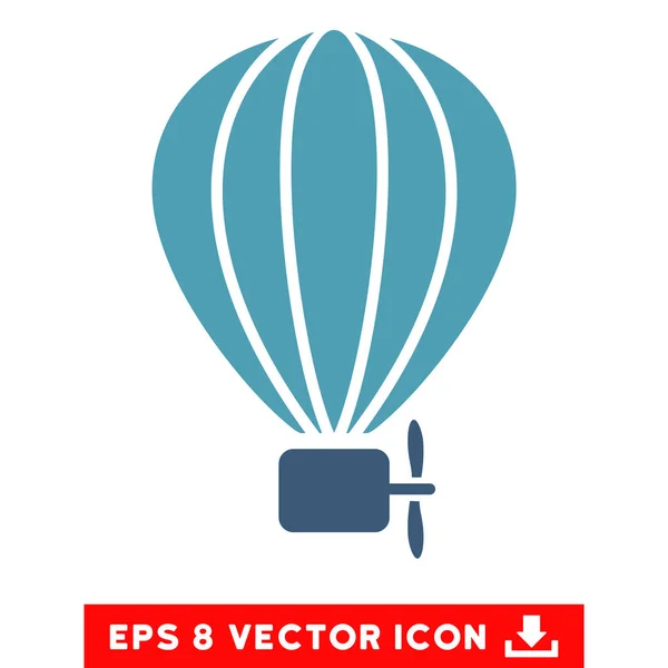 Aerostato globo Vector Eps icono — Vector de stock