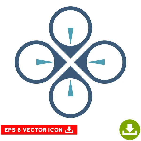 Fliegen Drohne Vektor eps Symbol — Stockvektor