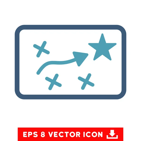 Plano de Rota Vector Eps Icon — Vetor de Stock