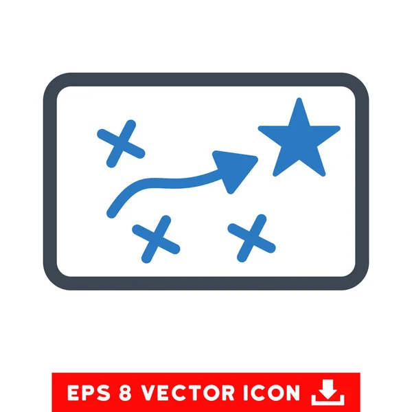 Plano de Rota Vector Eps Icon — Vetor de Stock