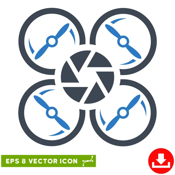 Shutter Drohnen Vektor eps Symbol — Stockvektor