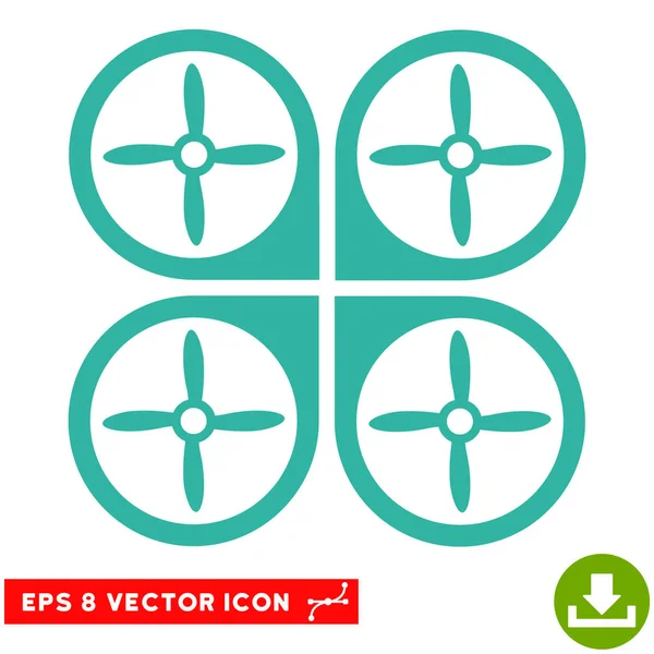 Nanocopter Vector Eps Ícone — Vetor de Stock