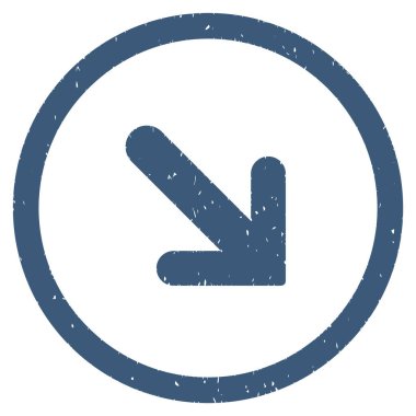 Simge lastik damgası doğru aşağı ok