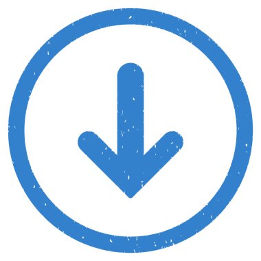 Simge lastik damgası aşağı ok