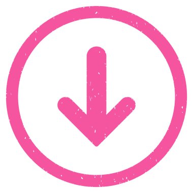 Simge lastik damgası aşağı ok