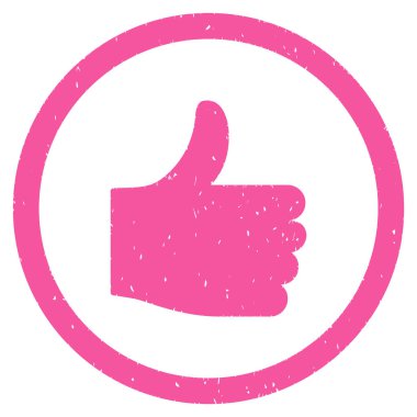 Simge lastik damgası başparmak