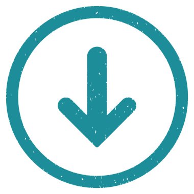 Simge lastik damgası aşağı ok