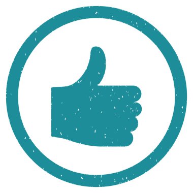 Simge lastik damgası başparmak