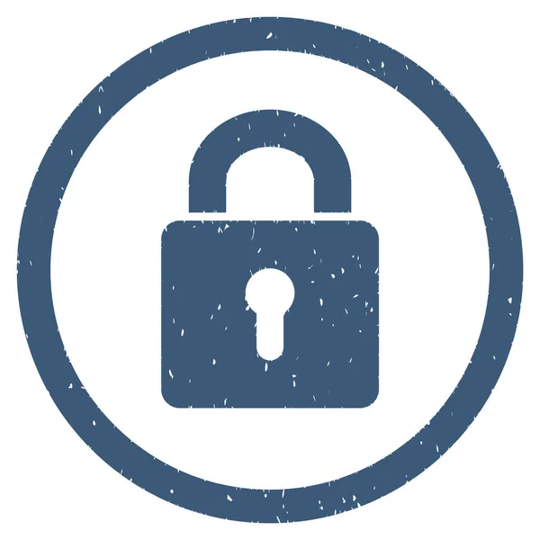 Lock Keyhole pictogram Rubberstempel — Stockvector