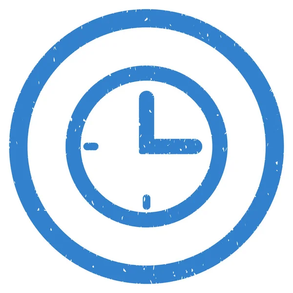 Time Icon Rubber Stamp — Stock Vector