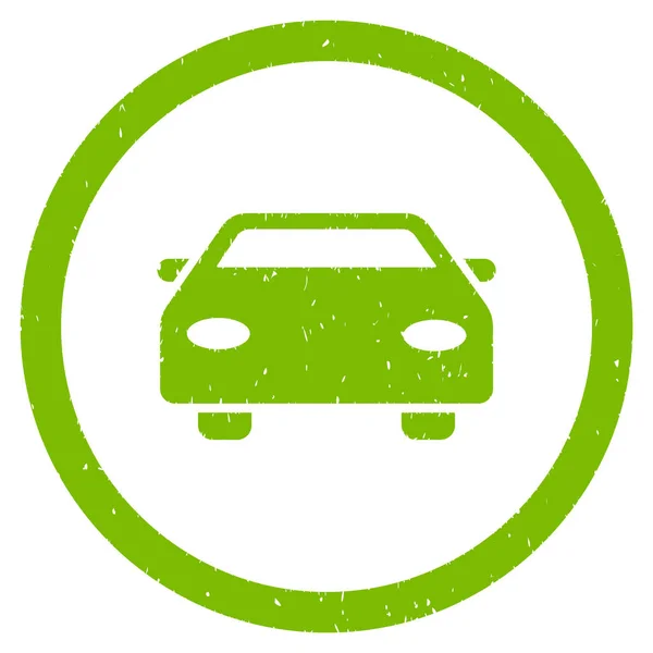 Icono de coche sello de goma — Vector de stock