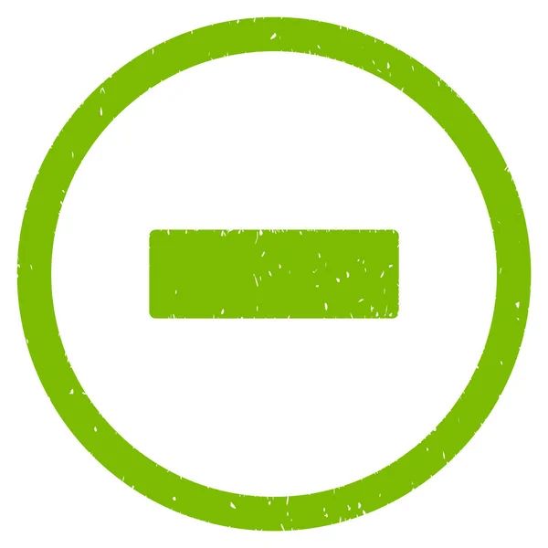 Mínusz ikonra gumibélyegző — Stock Vector