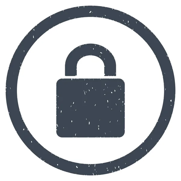 Lock pictogram Rubberstempel — Stockvector