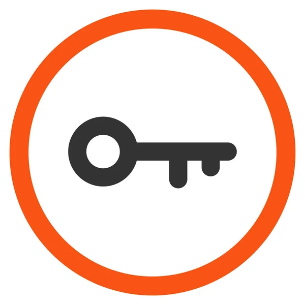 Icono de glifo redondeado plano clave —  Fotos de Stock