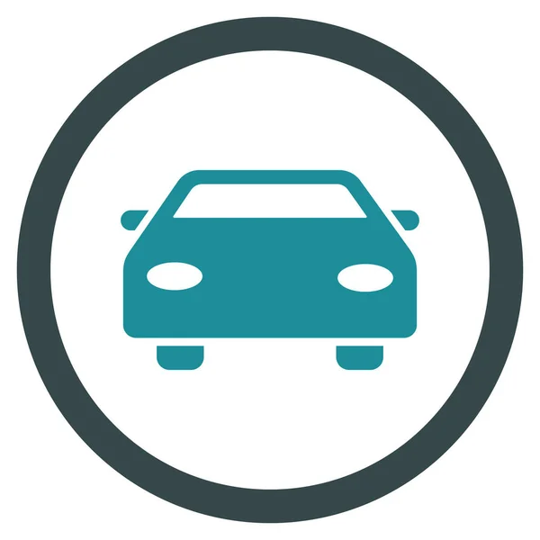 Auto plat afgeronde Glyph pictogram — Stockfoto