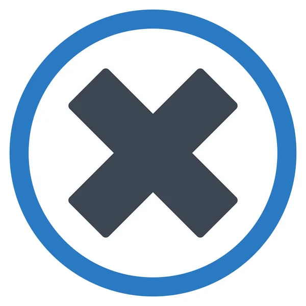 删除 x 十字平面字形图标 — 图库照片