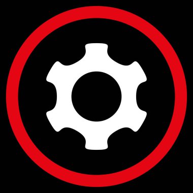 Vites düz yuvarlak vektör simgesi