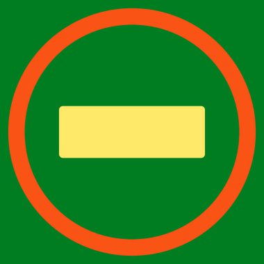 Düz yuvarlak vektör simge