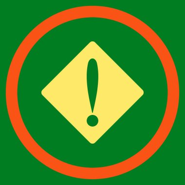 Sorun düz yuvarlak vektör simgesi