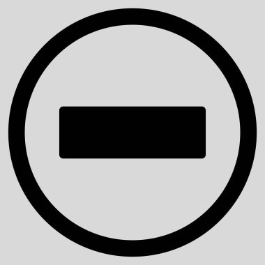 Düz yuvarlak vektör simge