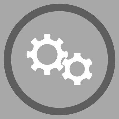 Vites düz yuvarlak vektör simgesi