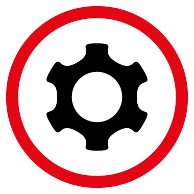 Vites düz yuvarlak vektör simgesi