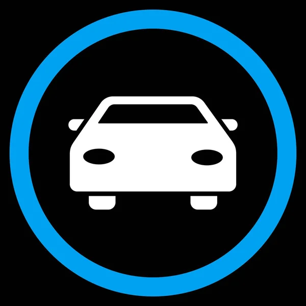 Icono de vector redondeado plano del coche — Vector de stock