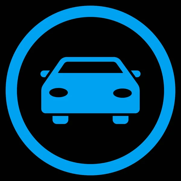 Icono de vector redondeado plano del coche — Vector de stock