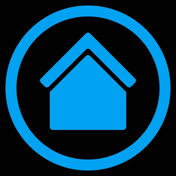 Huis plat afgeronde Vector Icon — Stockvector