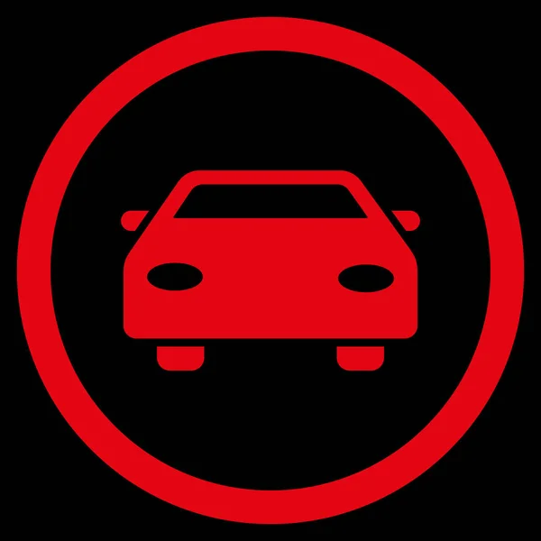 Auto flach abgerundete Vektor-Symbol — Stockvektor