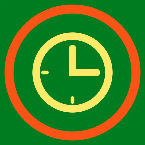 Icono vectorial redondeado plano de tiempo — Vector de stock