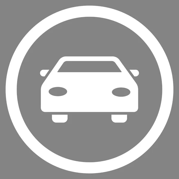 Icono de vector redondeado plano del coche — Vector de stock