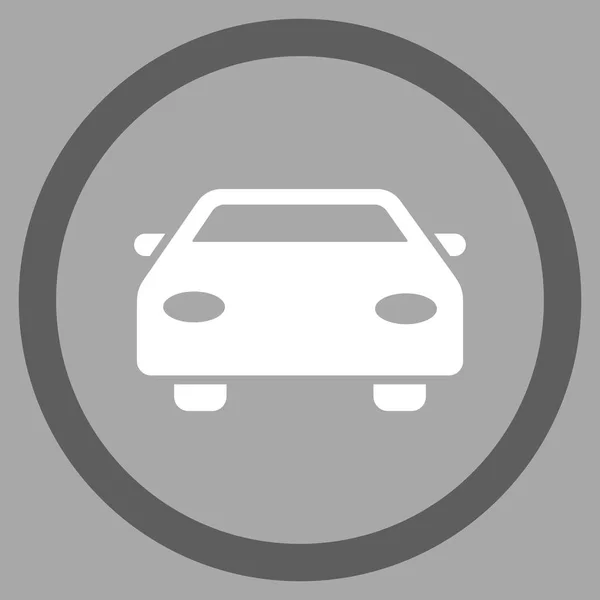 Icono de vector redondeado plano del coche — Vector de stock