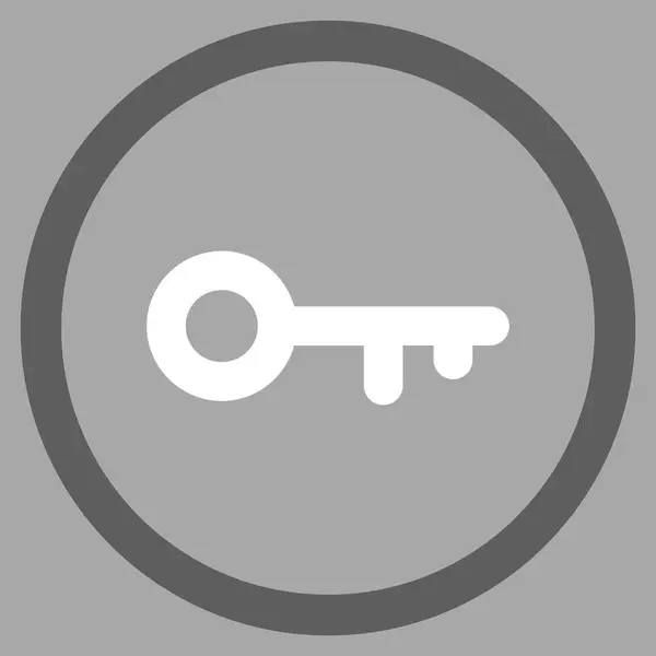 Schlüssel flache abgerundete Vektorsymbole — Stockvektor