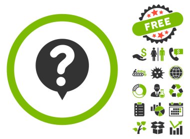 Durum sorgu düz vektör simgesi Bonus ile