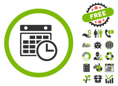 Uçus tarifesi düz vektör simge Bonus ile