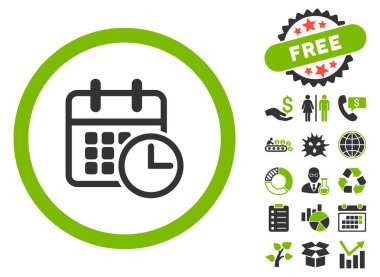 Uçus tarifesi düz vektör simge Bonus ile