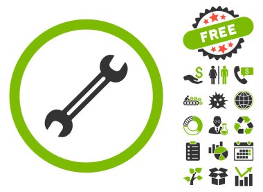 Anahtar düz vektör simgesine Bonus ile