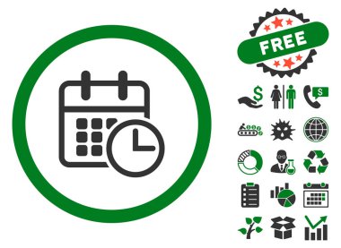 Uçus tarifesi düz vektör simge Bonus ile