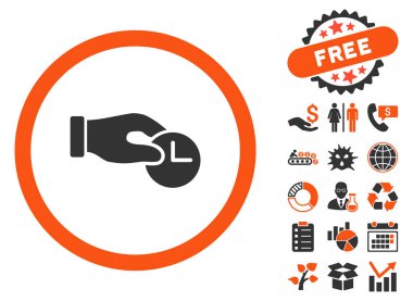 Zaman özellikleri düz vektör simge Bonus ile