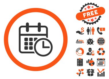 Uçus tarifesi düz vektör simge Bonus ile