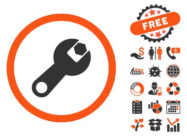 Anahtar düz vektör simgesine Bonus ile