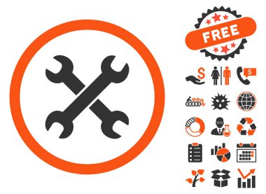 Bonus ile anahtarı düz vektör simgesi