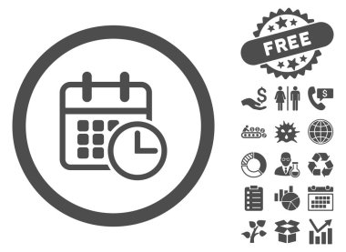 Uçus tarifesi düz vektör simge Bonus ile