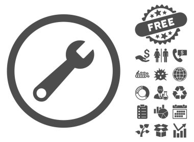 Anahtar düz vektör simgesine Bonus ile