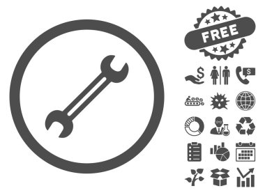 Anahtar düz vektör simgesine Bonus ile