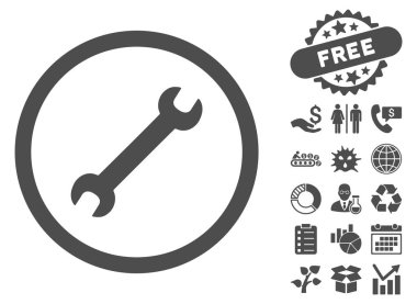 Anahtar düz vektör simgesine Bonus ile